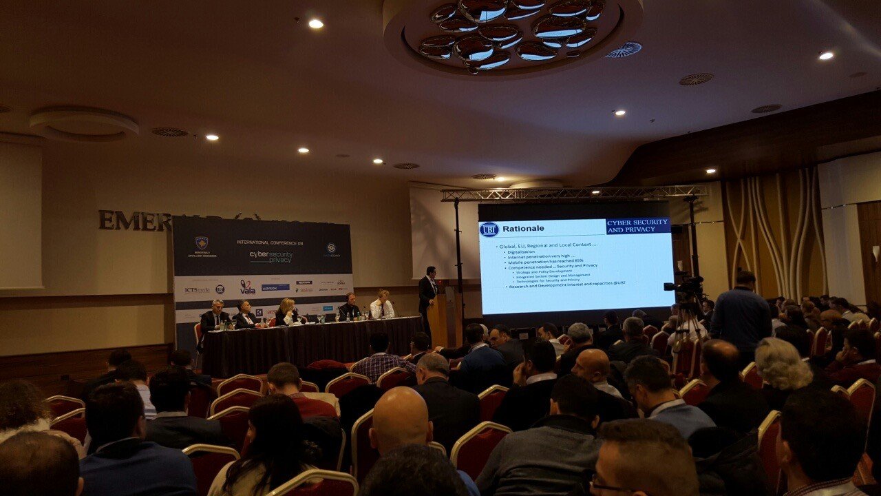 Rektori Hajrizi prezanton aktivitetet e Qendrës së UBT-së për Siguri Kibernetike në konferencën ndërkombëtare “Siguria Kibernetike dhe Privatësia”