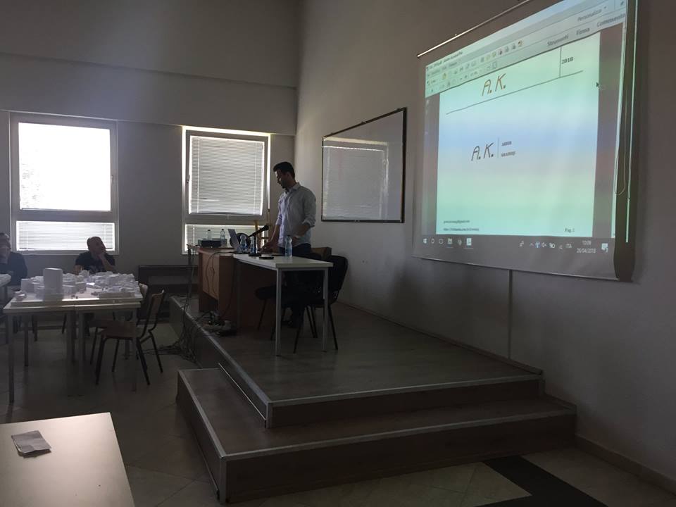 Inxhinieri nga Italia, Arbër Krasniqi mbajti ligjëratë për studentët e Arkitekturës