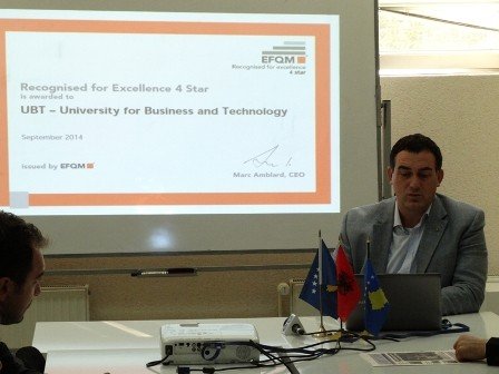 UBT, First Balkan Higher Education Institute To Receive Prize for Excellence by EFQM