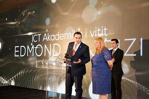 UBT Rector Dr. Edmond Hajrizi Bestowed with Year's Academic by Albanian ICT Awards