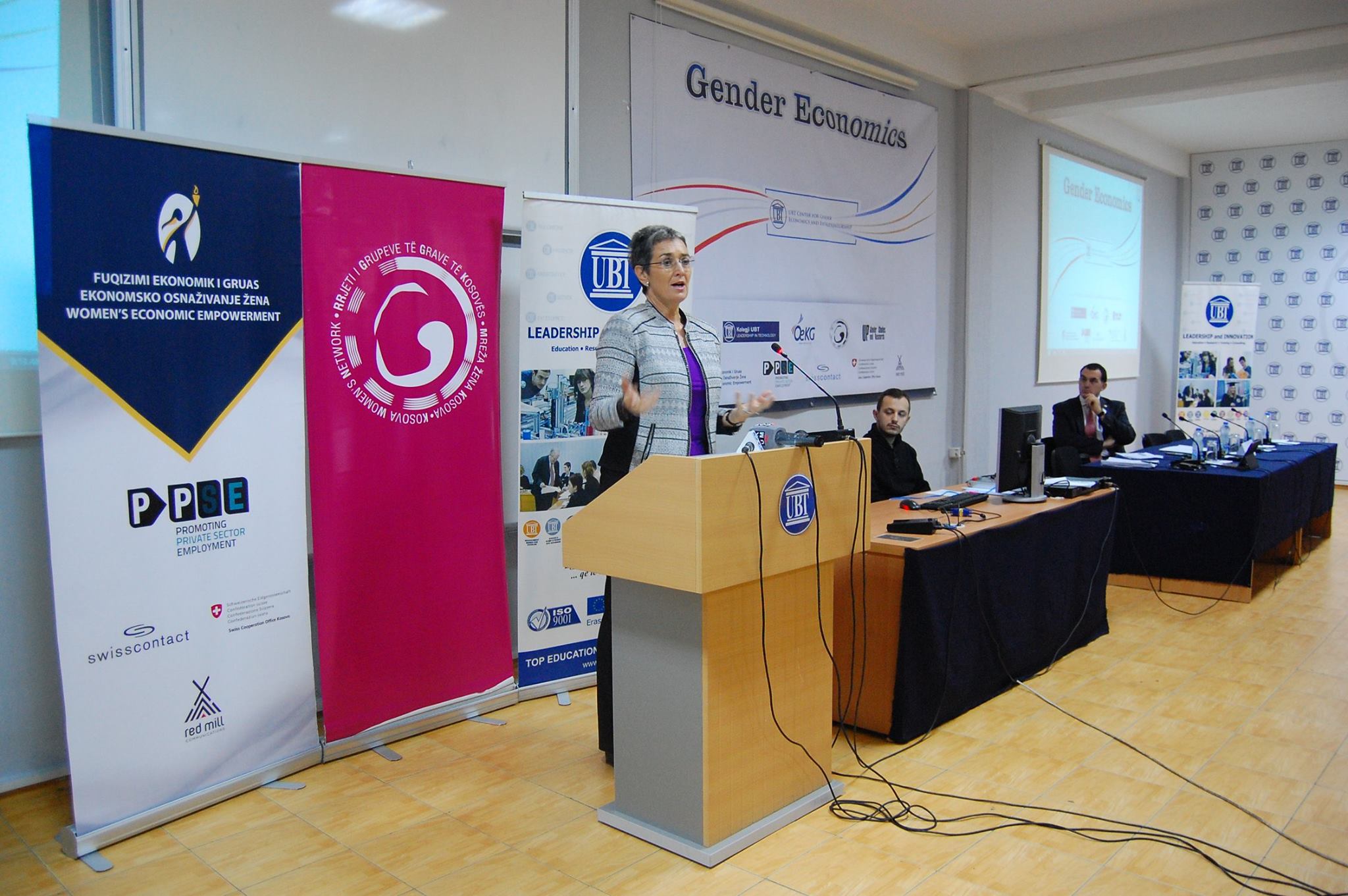 Ulrike Lunacek Visits UBT, Says More Women Should Be in Kosovo Government