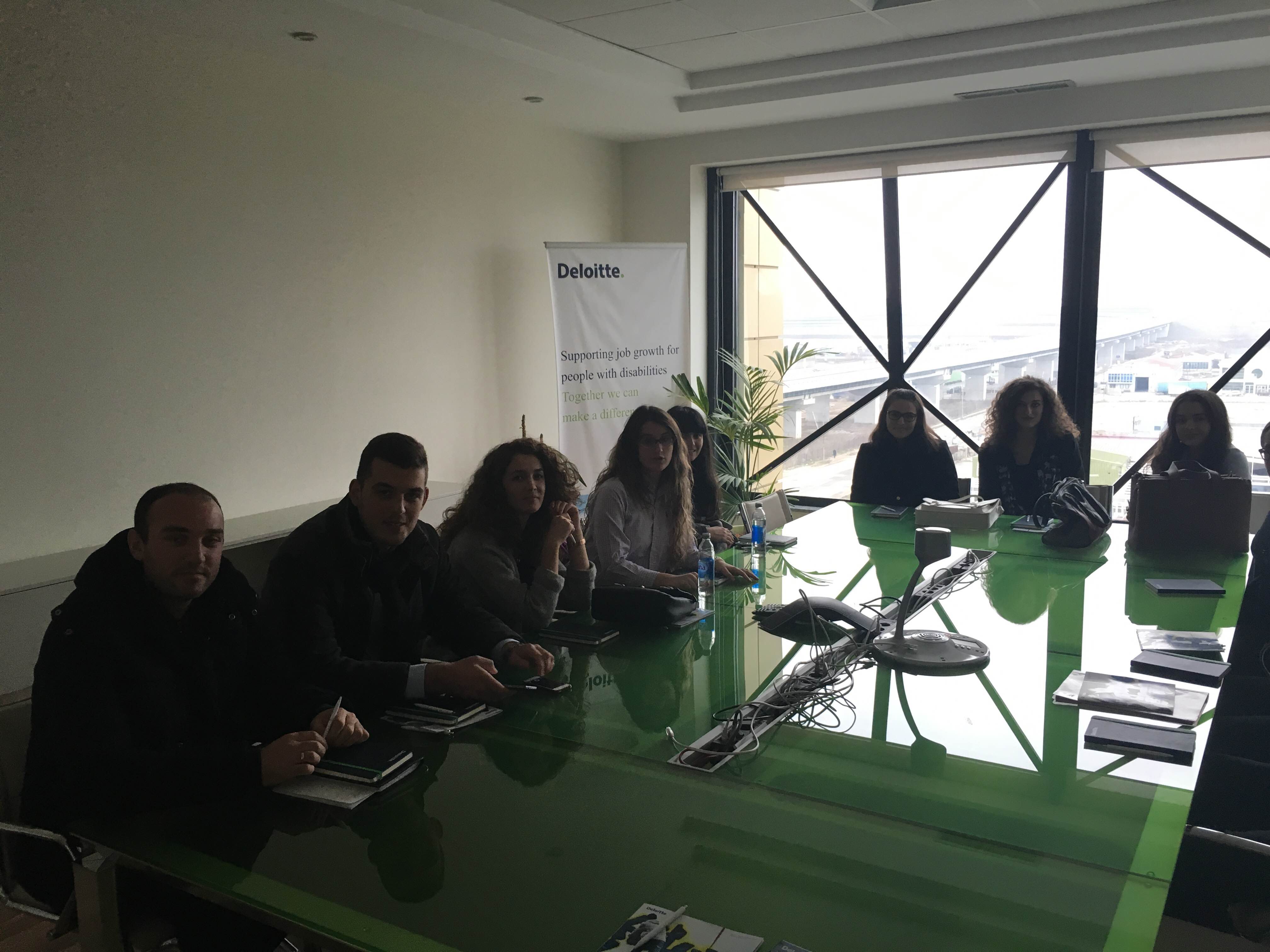 UBT Students Visit Deloitte Company