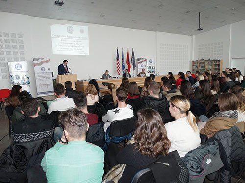 Within the Entrepreneurship Project supported by the US Embassy in Prishtina, a ceremony was held at the UBT for the selection of the best business plans