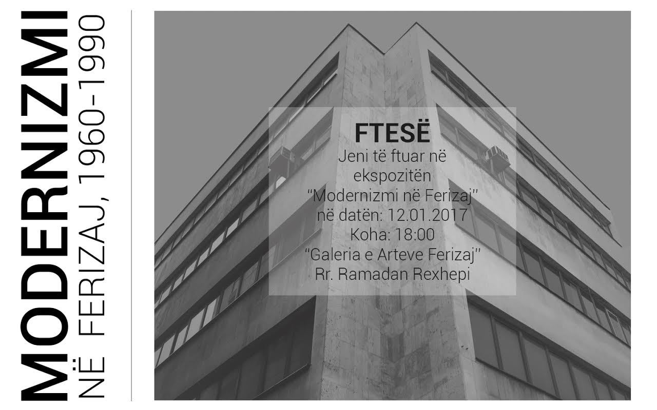 Njoftim për hapje të ekspozitës “Modernizimi i Ferizajt 1960-1990”
