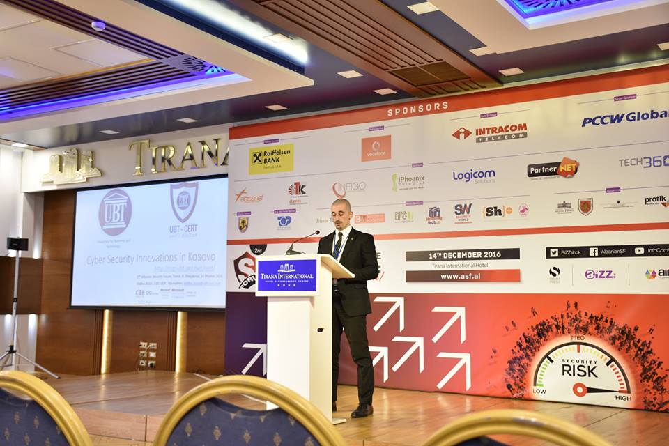 UBT-CERT prezanton aktivitetet në Konferencën e dytë “Albanian Security Forum”