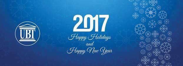 UBT ju uron Vitin e Ri 2017, me dëshirën që të jetë vit më i mbarë!