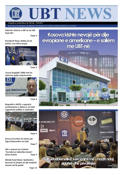Doli numri i ri i gazetës “UBT News”
