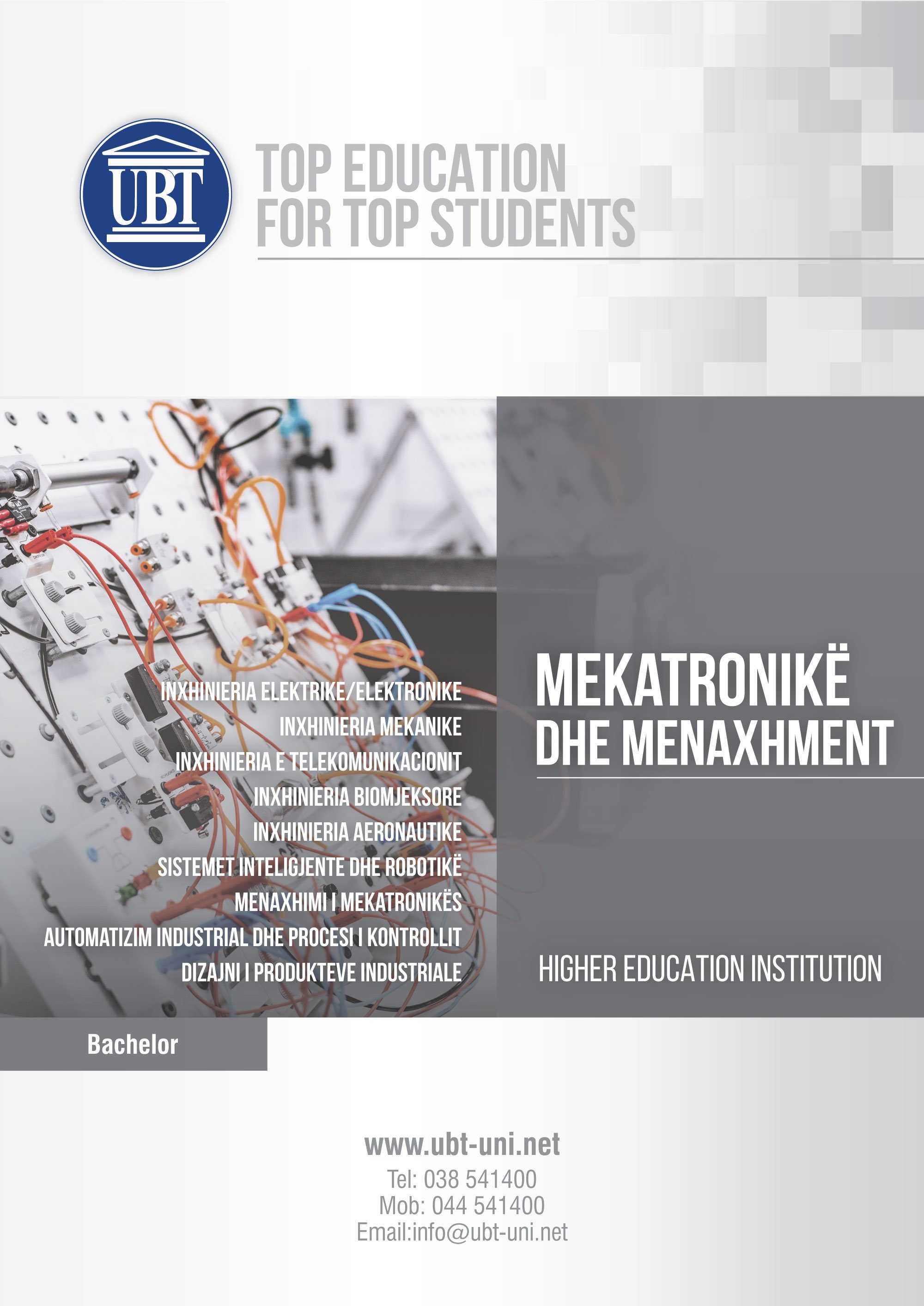 Fakulteti i Mekatronikës në UBT, vatra e inovacioneve inxhinierike në Kosovë dhe rajon