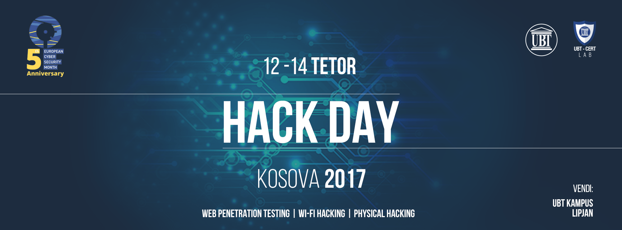 UBT-CERT organizon edicionin e dytë të aktivitetit “Hack Day Kosova 2017”