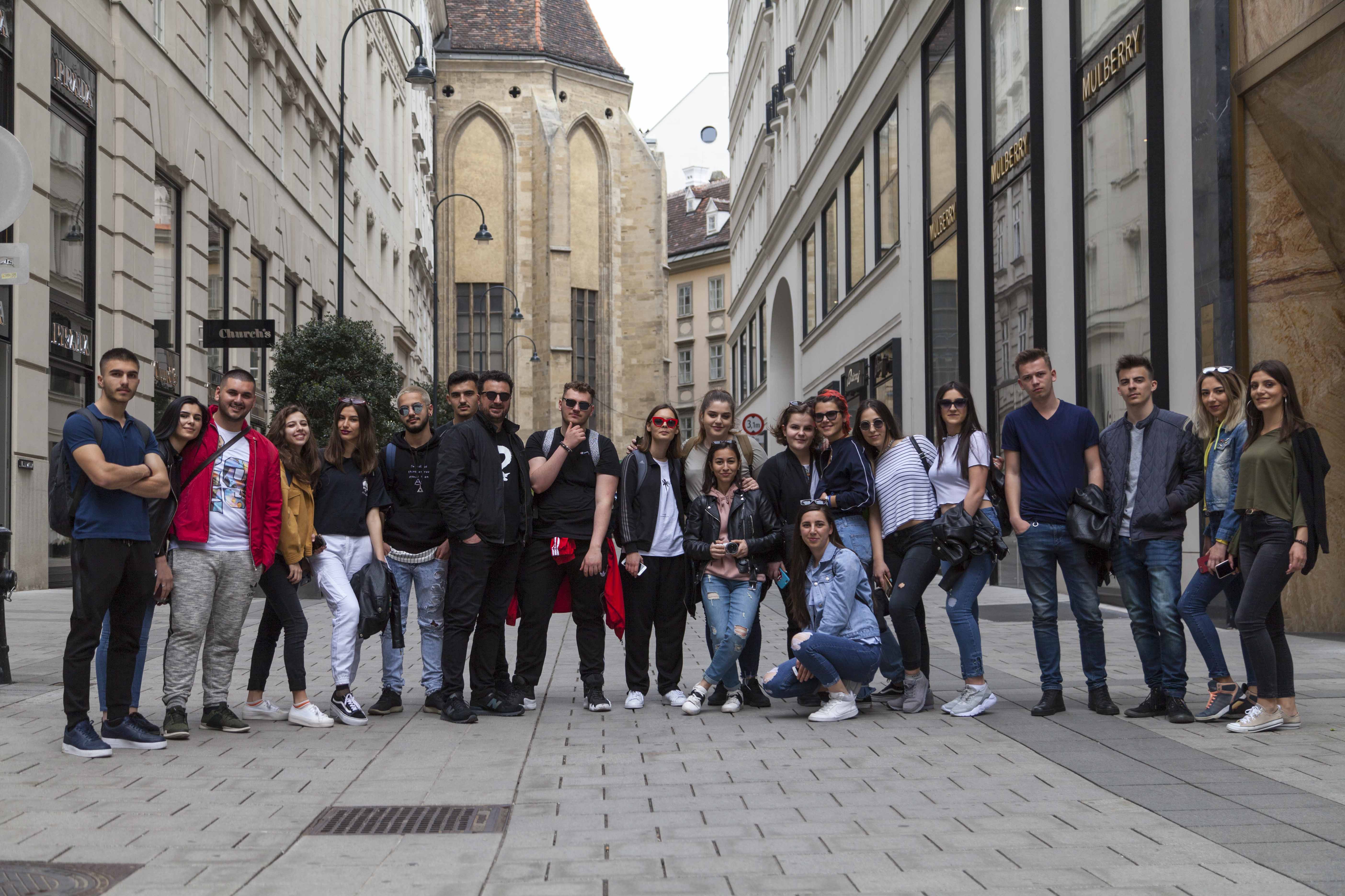 Studentët e Dizajnit të Integruar vizituan qytetin e Vjenës