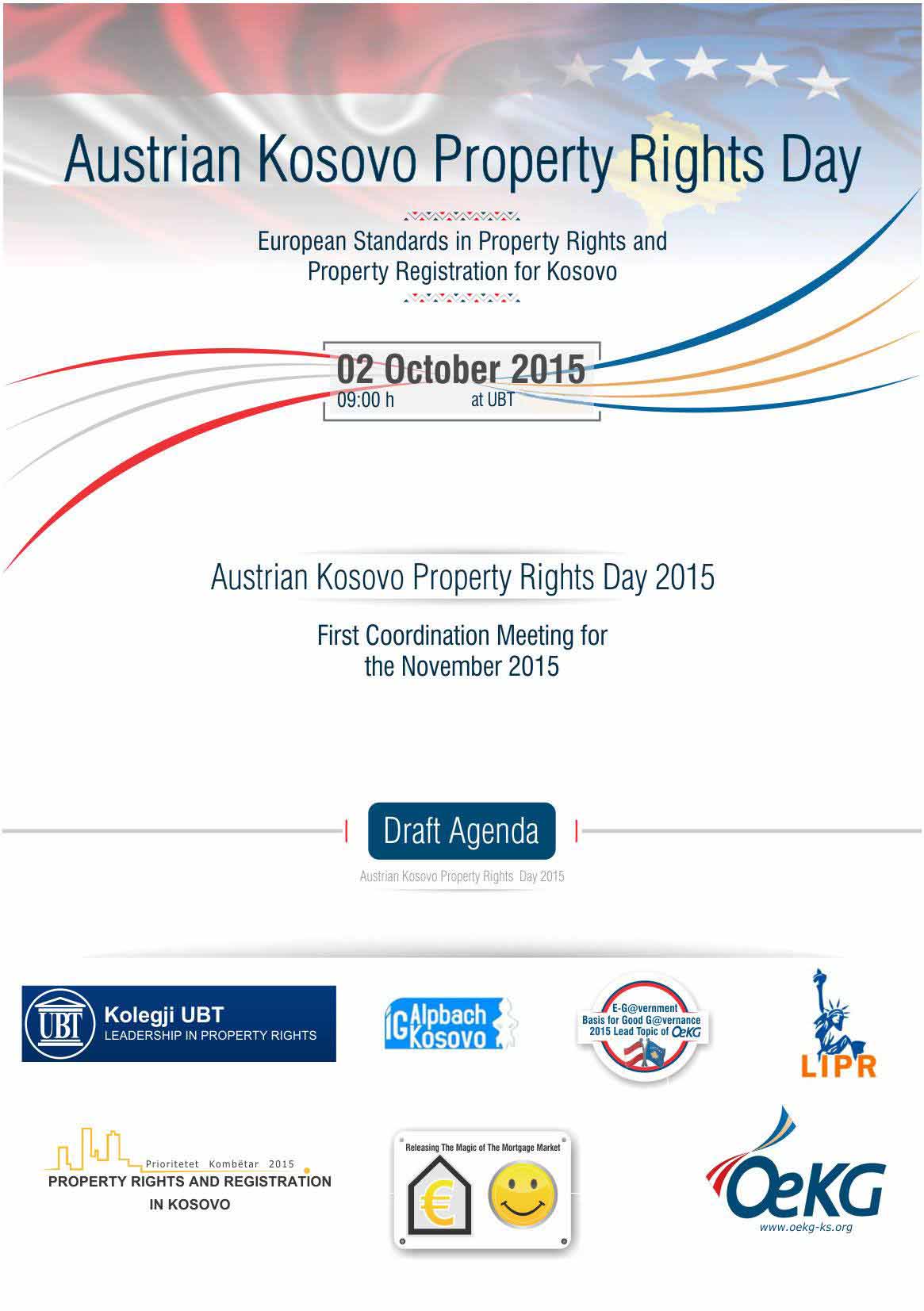 UBT ju fton të merrni pjesë në konferencën:“Dita Austriake-Kosovare e të Drejtave Pronësore 2015”, që organizohet në ambientet e UBT-së në Prishtinë, më 2 tetor 2015