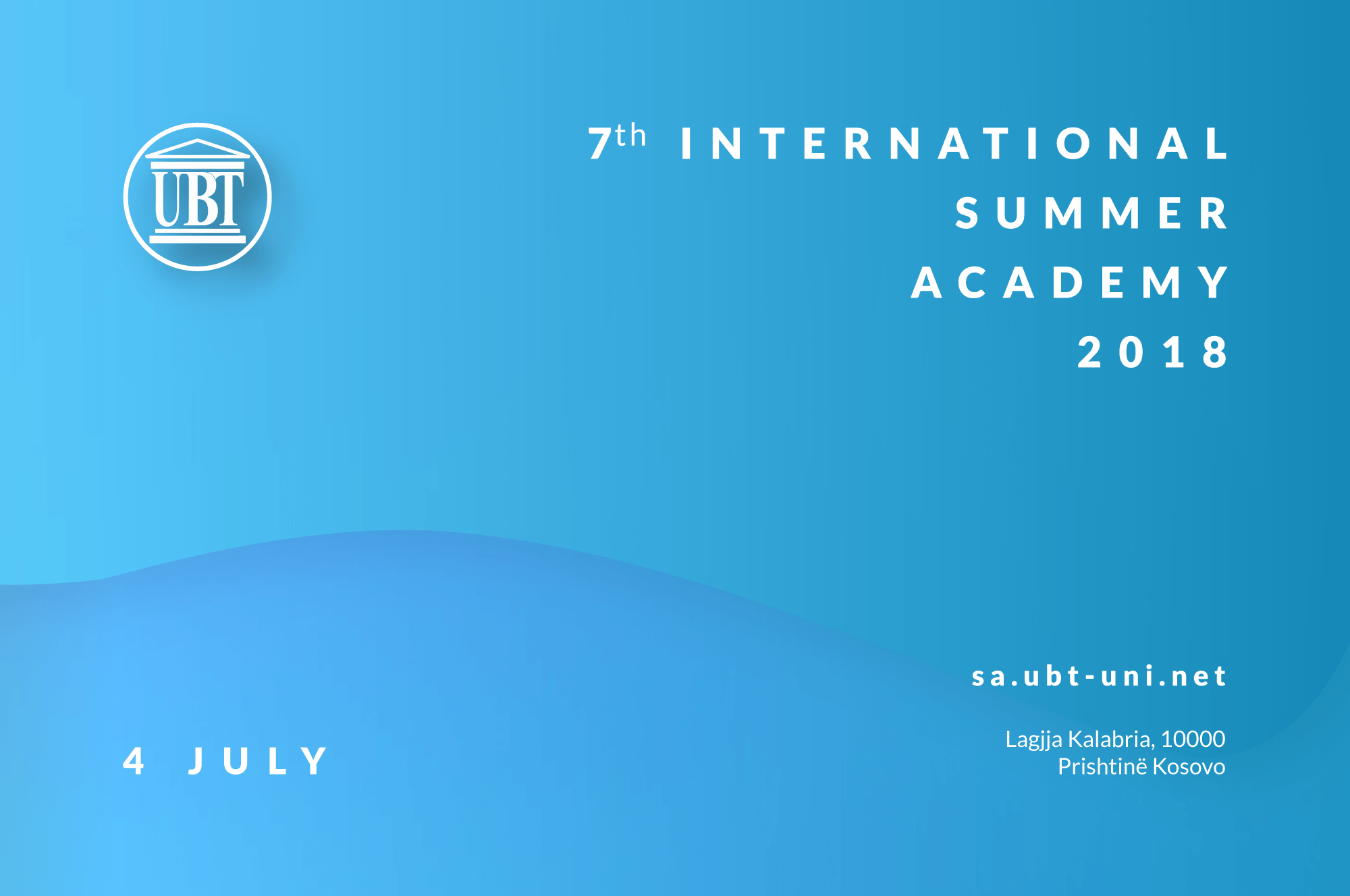 During July there will take place the International Summer Academy of UBT