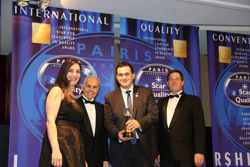 UBT merr çmimin “International Star for Leadership in Quality” në Paris