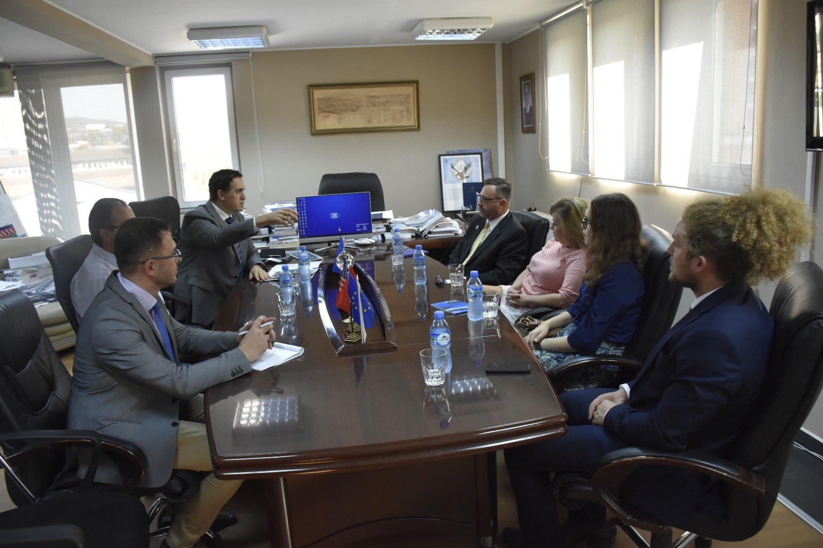 Rektori Hajrizi priti në takim presidentin e Mercy College of Health Sciences nga Iowa