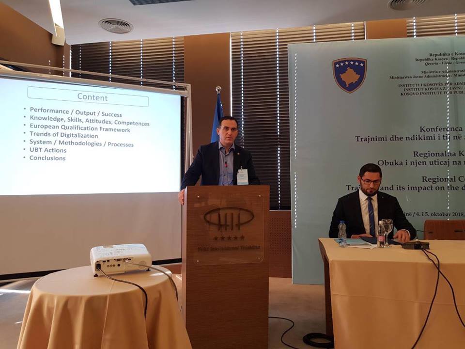 Përfaqësuesit e UBT-së ndajnë ekspertizën dhe përvojën në konferencën “Trajnimi dhe ndikimi i tij në zhvillimin e shërbimit civil”