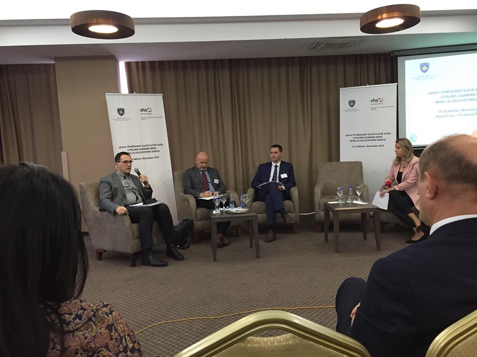 The UBT Rector is part of the discussion panel in the conference of “Life Long Learning”