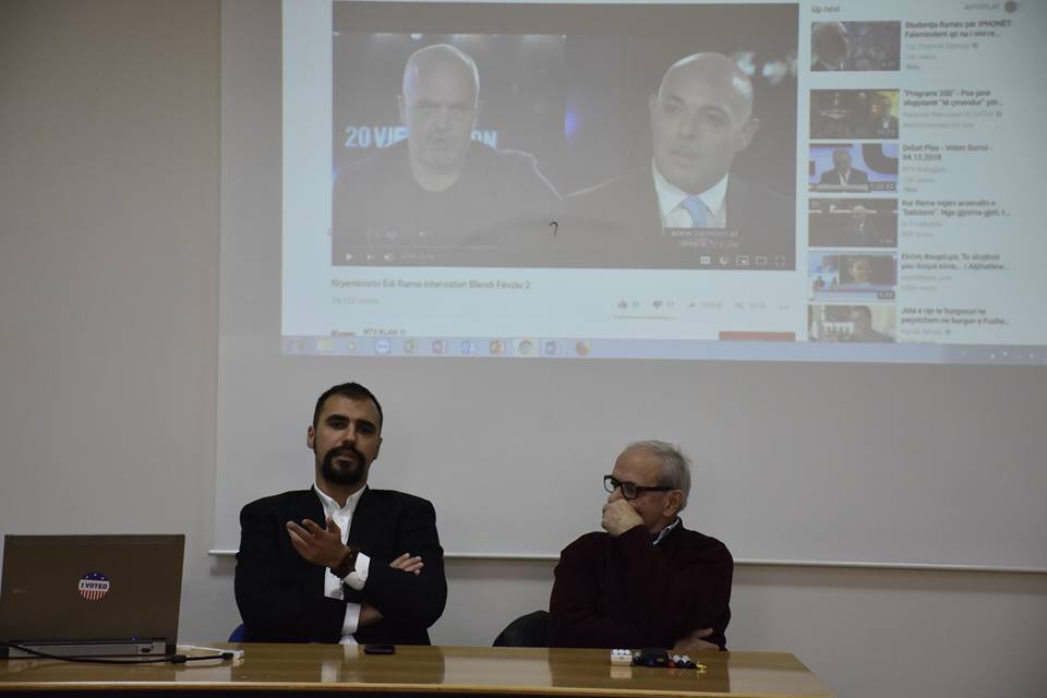The renowned journalist Leart Hoxha held a thematic lecture in front of Media students of UBT