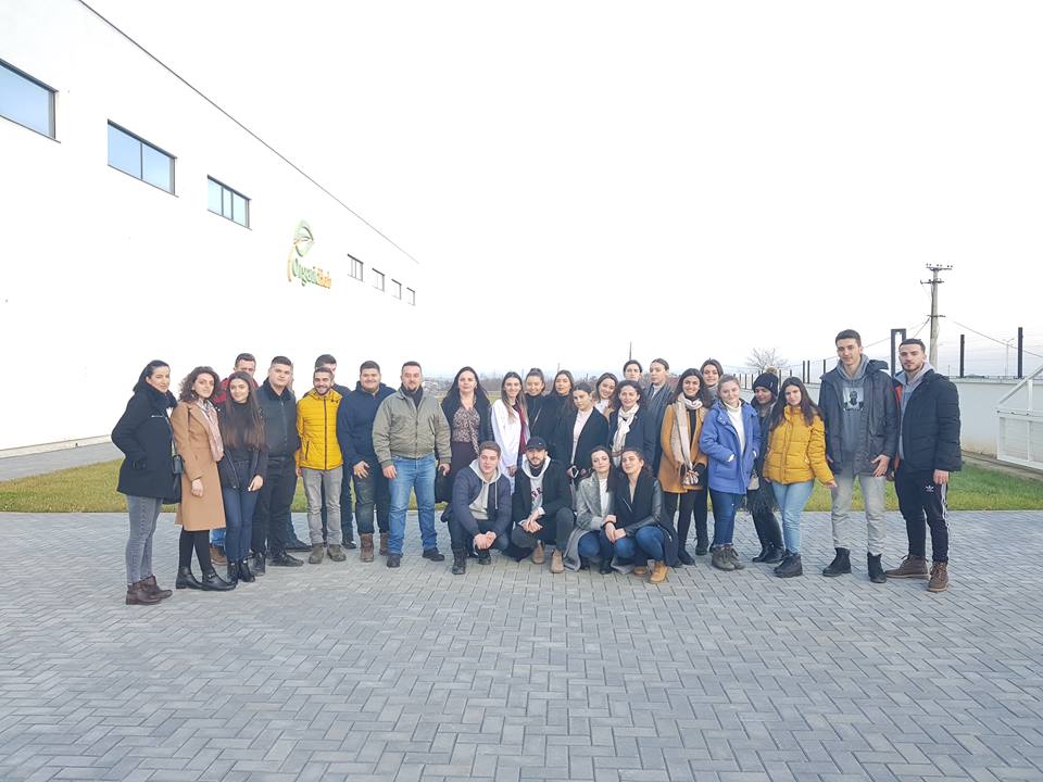 The students coming from the Faculty of Food Science and Biotechnology visited the company “Organic Herb”