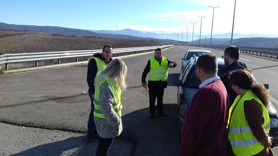 The UBT students visited the highway “Ibrahim Rrugova”