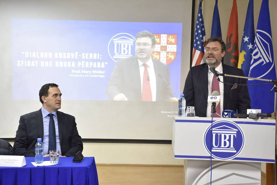 Profesori Marc Weller në UBT thotë se pavarësia e Kosovës nuk është e negociueshme