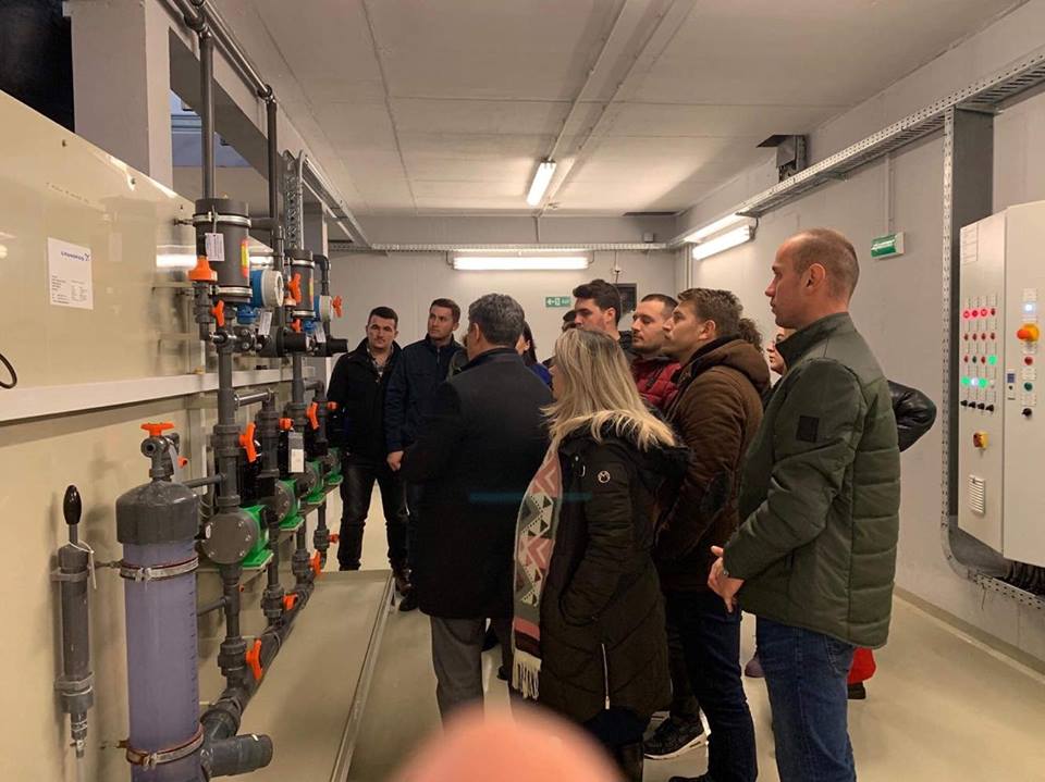 The UBT students have visited the Factory of Water Refinement in Shkabaj