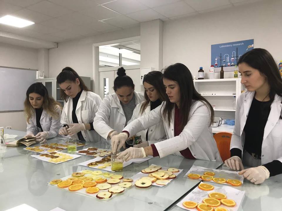 The students of Food Science and Biotechnology have prepared nutritional products at UBT laboratories