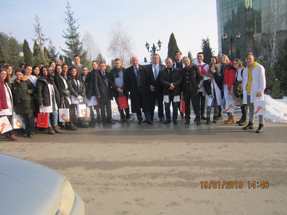 The UBT students of Food Science visited the factory of meat refinement “Calabria”, in Gjilan