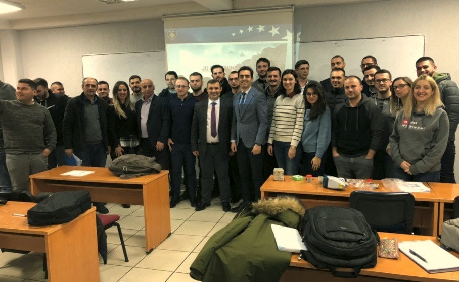 The head of Geological Service of Kosovo lectured in front of UBT students about the Geological Service of Kosovo