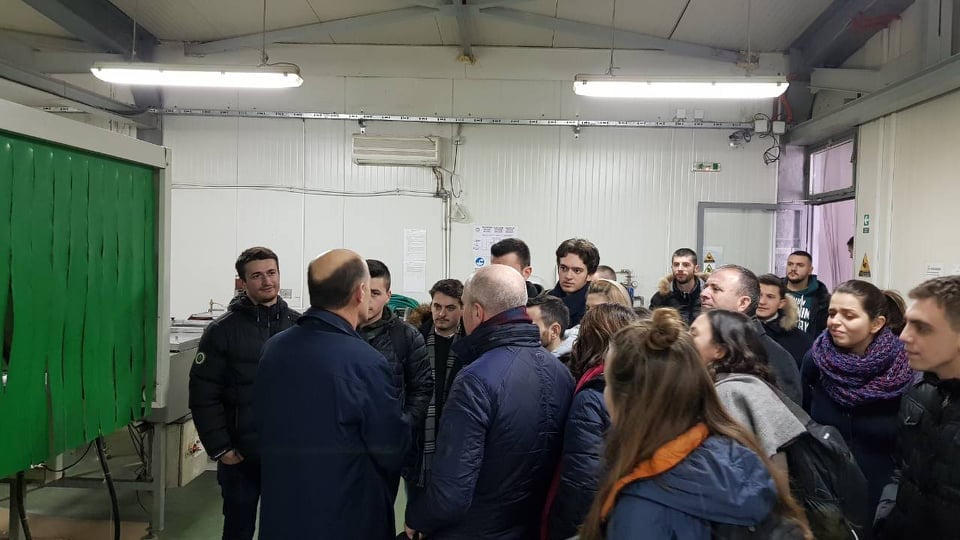 The students from the Faculty of Engineering have visited the Biogas Plant in Tetovo