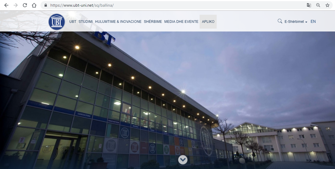 The webpage of UBT has successfully dealt with the test carried out by hackers aiming terminate the system from well-functioning
