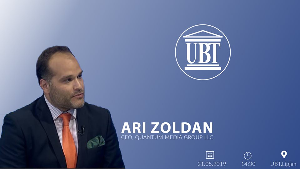 Today, CEO of Quantum Media Group, Ari Zoldan will hold a thematic lecture for UBT students