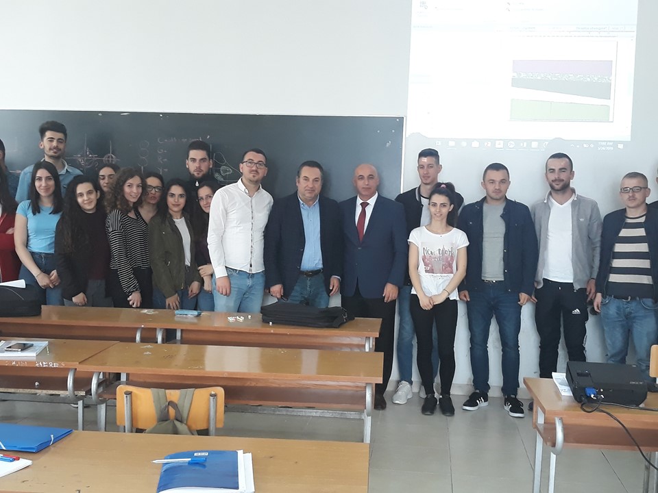 UBT professor, Hysen Ahmeti lectured for students of the Polytechnic University of Tirana
