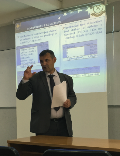 The head of Geological Service of Kosovo has given a lecture to UBT students regarding geological minerals