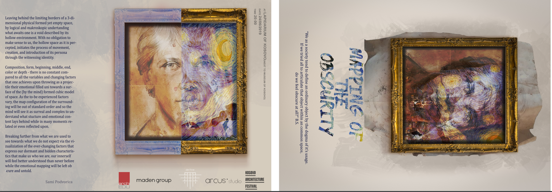 Studenti Benart Shala po realizon ekspozitën “Mapping of the Obscurity”