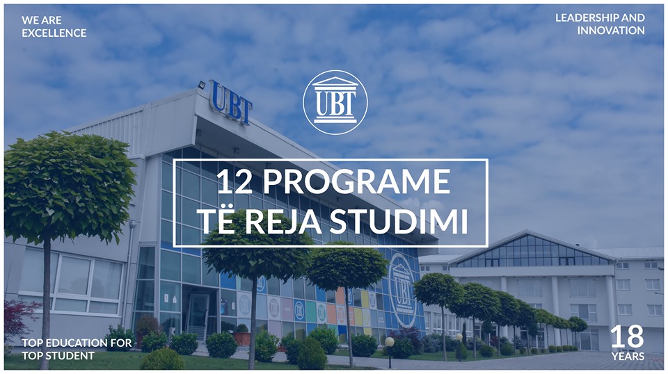 UBT-së i akreditohen 12 programe të reja – Bëhet institucioni me më së shumti programe studimi të akredituara në Kosovë
