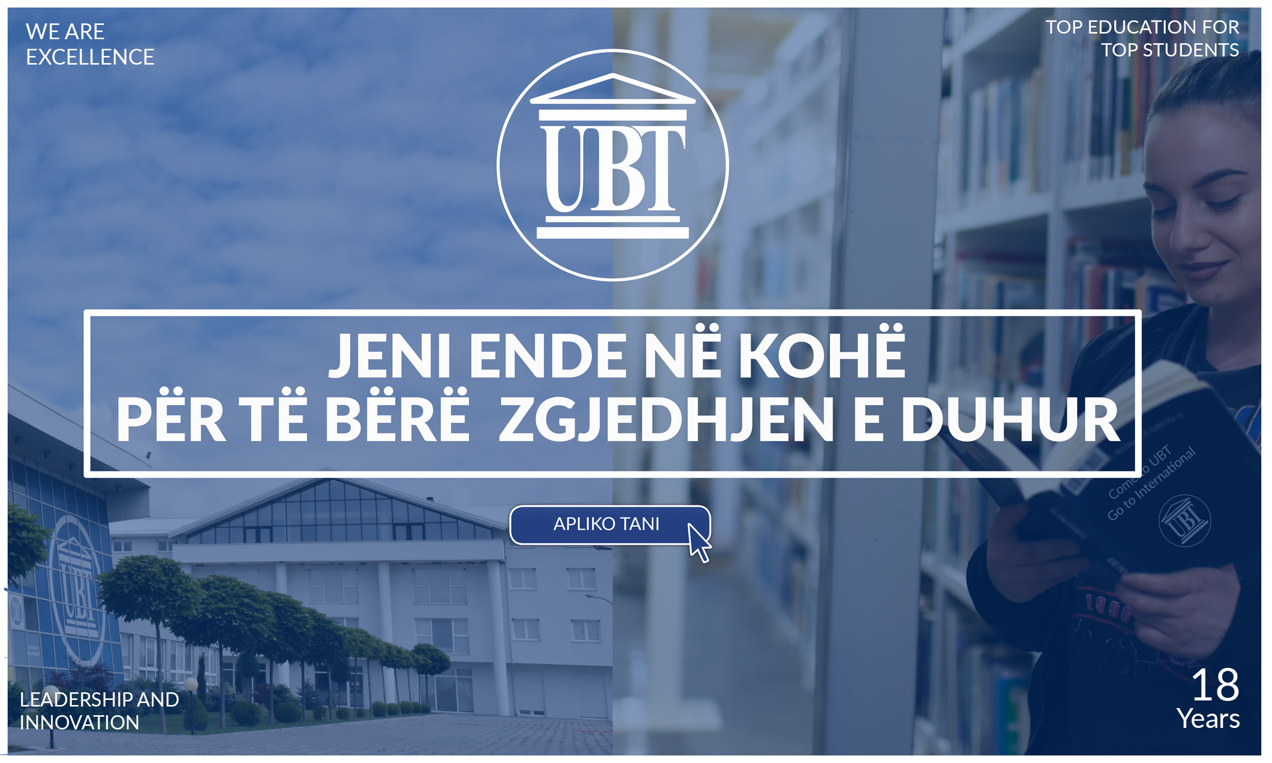 Make the right choice and transfer your studies at UBT