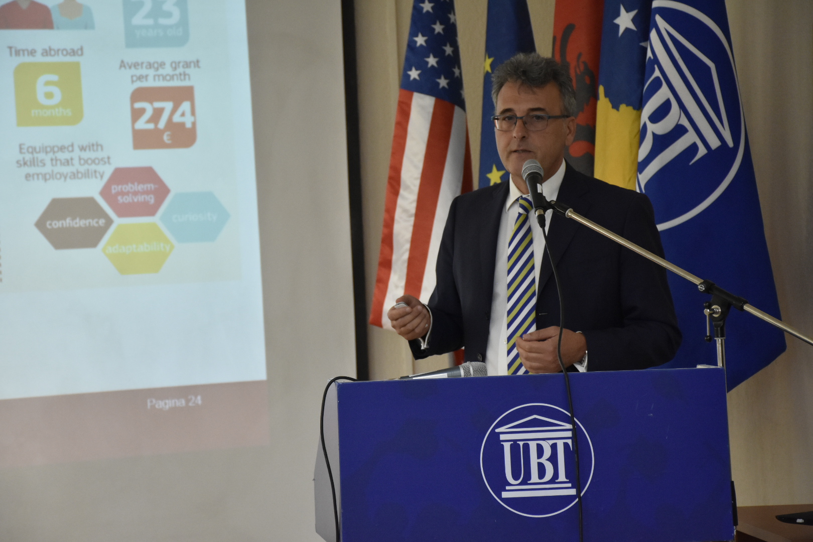 Renowned Italian professor, dr. Luciano Saso visited UBT and was impressed with the institution’s achievements