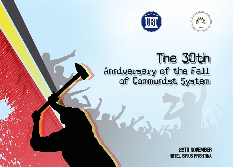 NJOFTIM: Nesër, UBT dhe Instituti Suedez-Kosovar do të mbajnë konferencën “30-vjetori i Rënies së Sistemit Komunist”