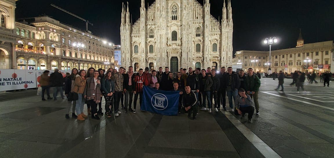Studentët e UBT-së fitojnë eksperienca të ndryshme në Milano