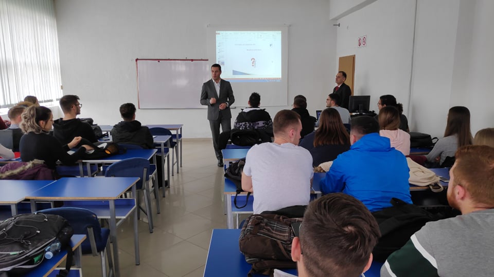 UBT representative from Kosovo State Agency Valon Kryeziu has given a lecture in front of UBT students
