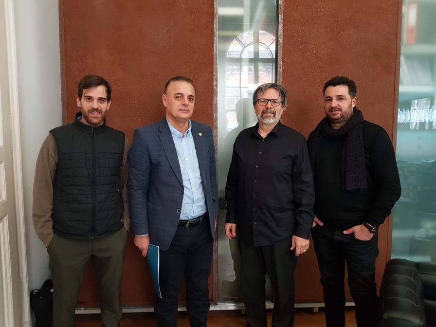 Delegacioni i UBT-së pritet në takim nga rektori i Universitetit “Angewandte Kunst”, në Vjenë