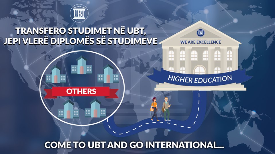 Transfero studimet në UBT, studio në institucionin që përmbush ambiciet dhe qëllimet profesionale