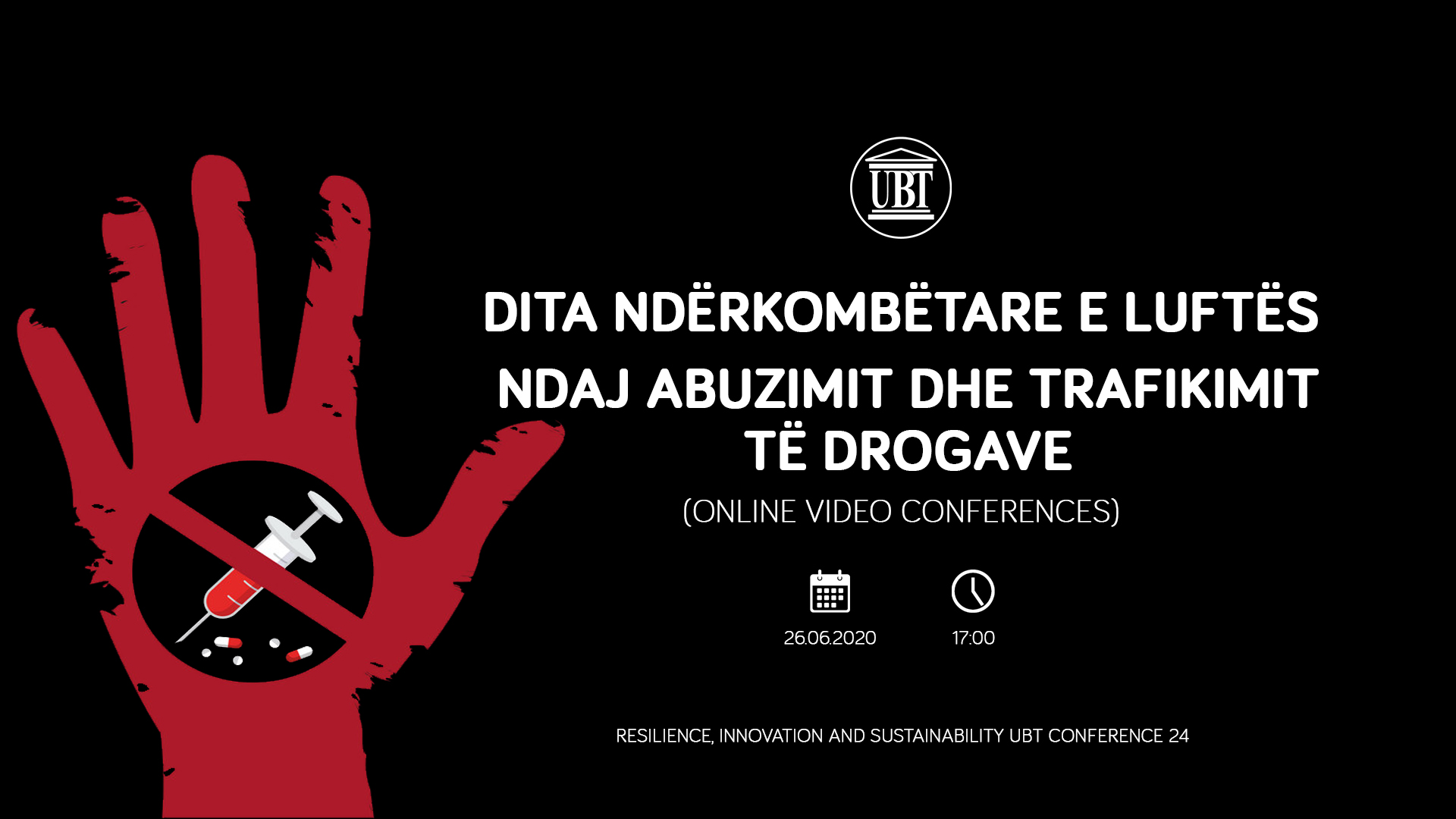 NJOFTIM: Sot, do të mbahet video-konferenca për nder të Ditës Ndërkombëtare të Drogave