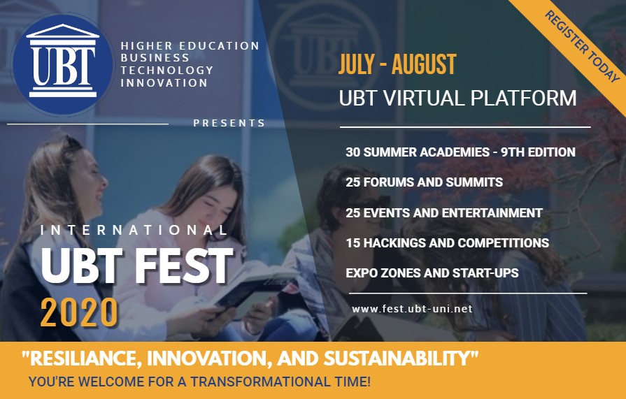 In Kosovo will take place the first largest Virtual Academic Festival, organized by the most renowned higher education institution UBT