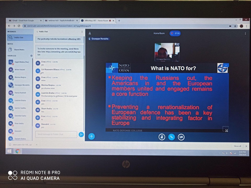 “Global UBT FEST 2020” solli me vete virtualisht ish-gjeneralët e kolegjit të Mbrojtjes së NATO-së, Giuseppe Morabito dhe Giorgio Battisti
