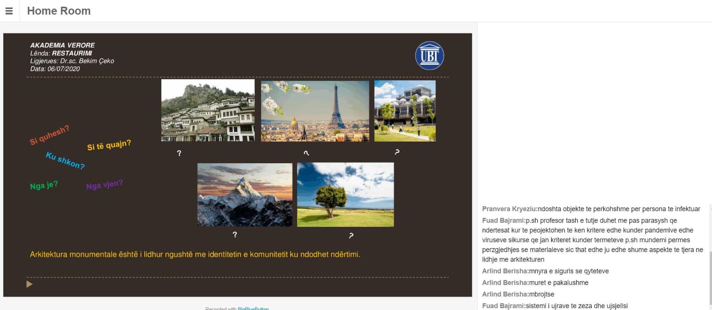 Ka filluar aktivitetin Akademia e Arkitekturës në kuadër të “Global UBT Fest 2020”