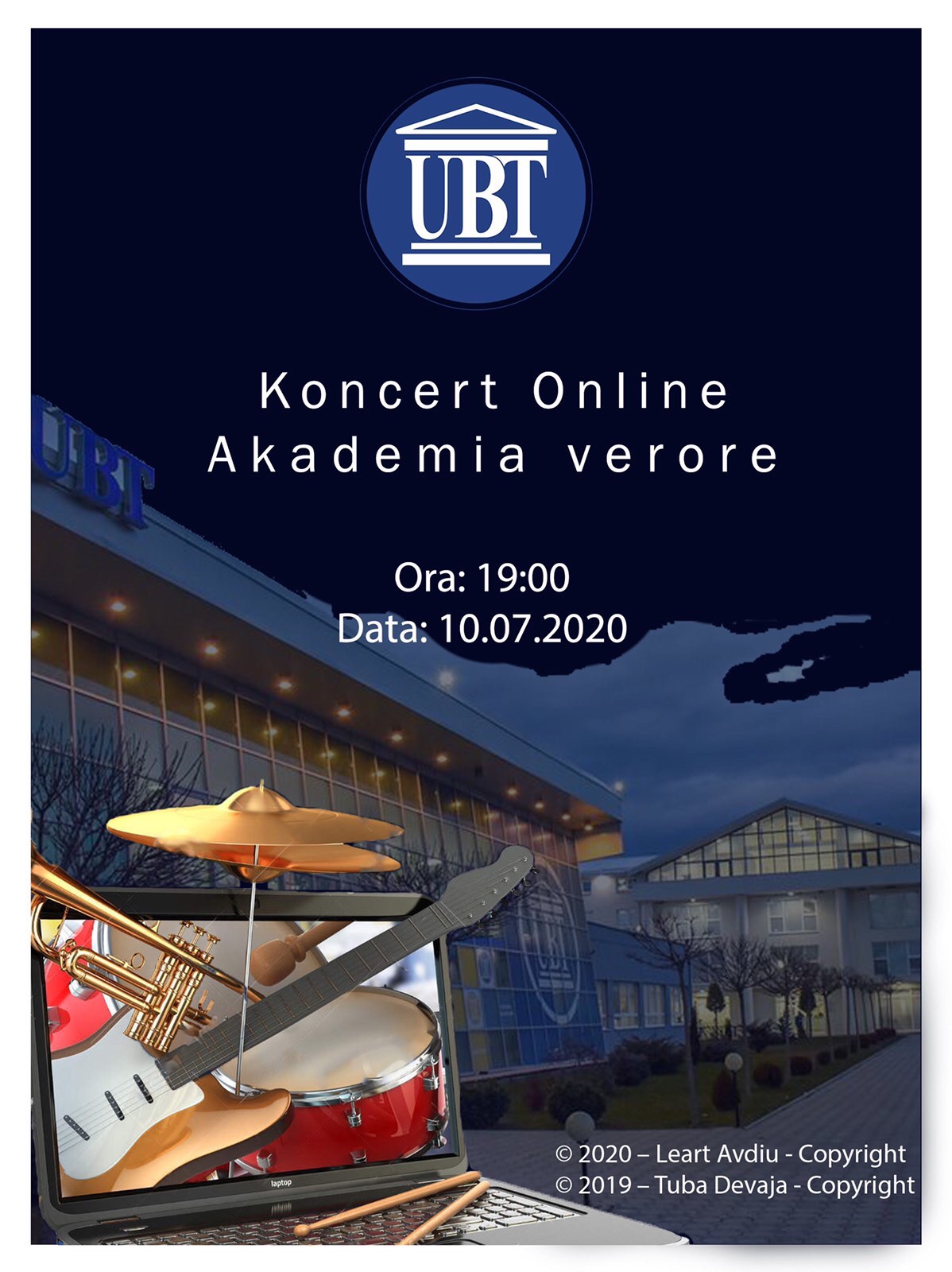 Me rastin e përmbylljes së Akademisë Verore të Departamentit të Muzikës Moderne dhe Prodhimit Digjital mbahet koncert online