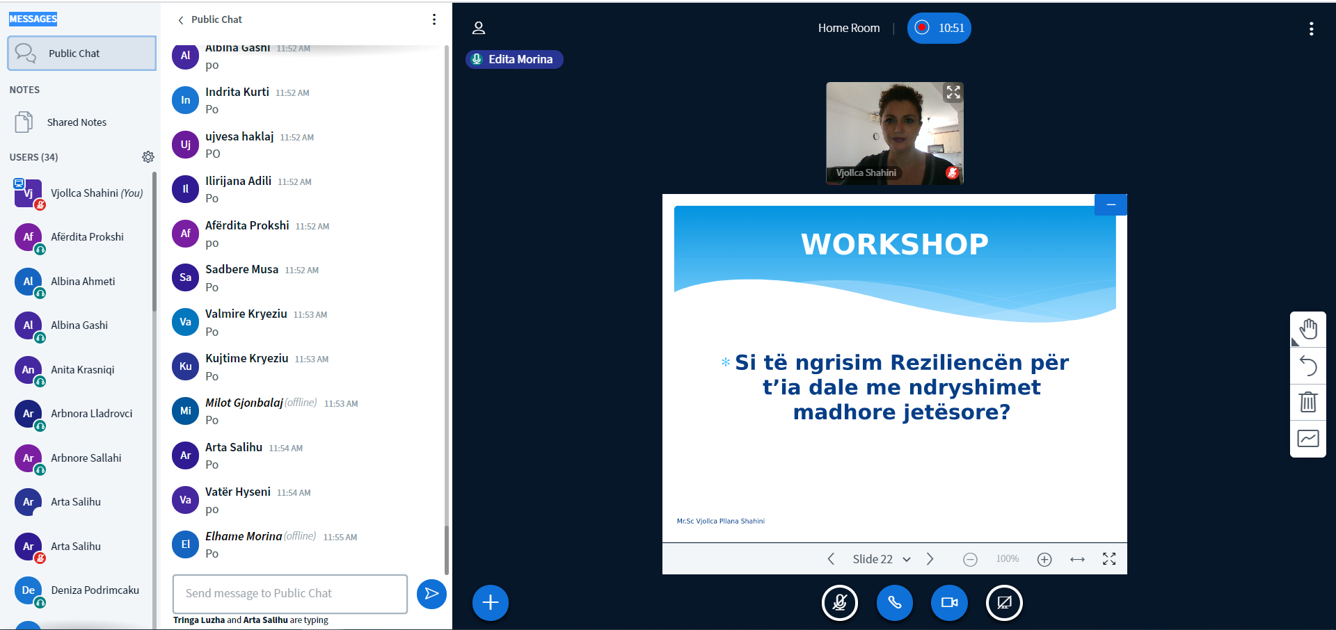 Vazhdon aktivitetet Akademia Verore e psikologjisë, me temën “Rezilienca njerëzore përballë vështirësive: Tejkalimi i efekteve të pandemisë COVID-19”