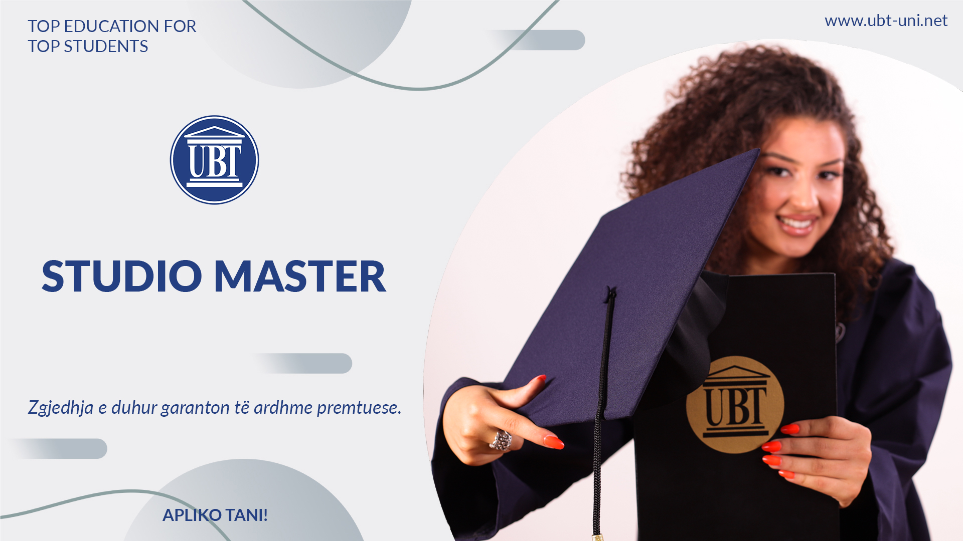 Studioni master në UBT, investoni për të ardhmen tuaj