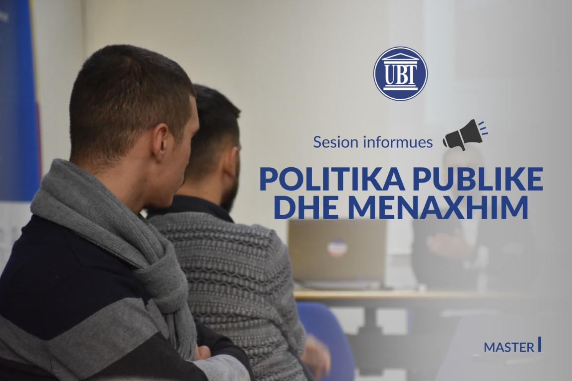 Fakulteti Politika Publike dhe Menaxhin mbanë sesion informues